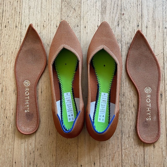 Rothy’s pointed toe flats with insoles women’s 9.5 - Picture 5 of 7
